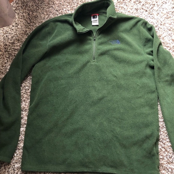 north face half zip fleece pullover mens